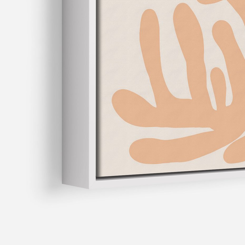 Obraz w ramie 50x70 - Rozkwitające Abstrakcje - nowoczesna sztuka, plakat modern - rama biała