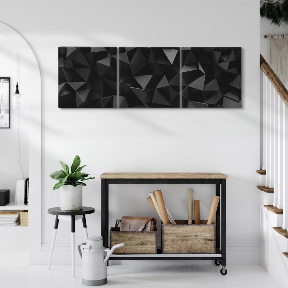 Obraz na płótnie 150x50 - Geometryczna nowoczesność - geometryczne, nowoczesne