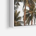 Obraz w ramie 50x70 - Palmy - tęsknota za Hawajami - palmy, Hawaje - rama biała