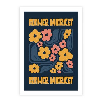 Plakat bez ramy 40x50 - Impulsy Rozkwitu - plakat, granatowe tło