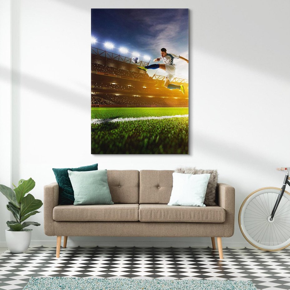 Obraz na płótnie 50x70 - Gol! Magia piłki nożnej - gol, piłka