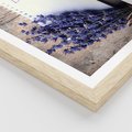 Plakat w ramie 40x50 - Lawendowa Magia - lawenda, fiolet - rama drewno