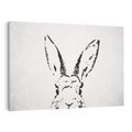 Obraz na płótnie 100x70 - Szkicowany królik w grafice - szkic, królik
