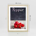 Plakat w ramie 30x40 - Eksploracja smaków - papryka, kuchnia - rama drewno