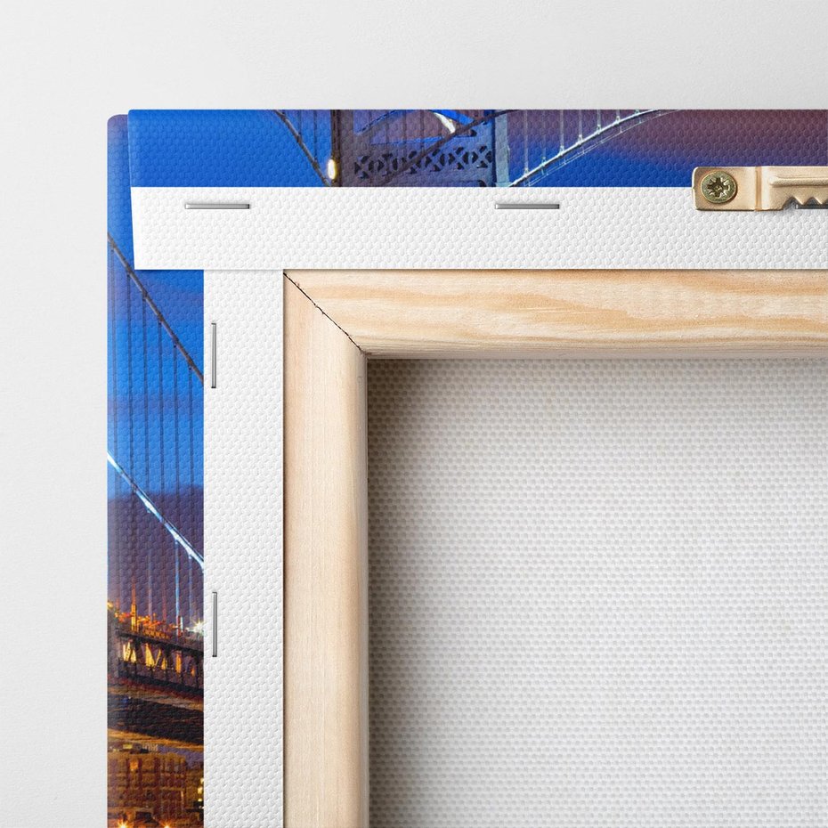 Obraz na płótnie 120x40 - Filadelfia: most nad zachodem słońca - Filadlefia, USA