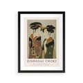 Plakat w ramie 30x40 - Reprodukcja Japońskiej Grafiki - eishosai choki, reprodukcja grafiki - rama czarna