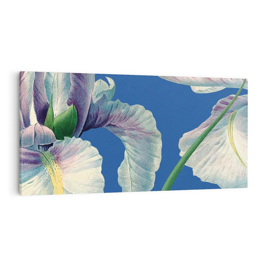 Obraz na płótnie 120x60 - Rapsodia malarskich gestów - wielkie kwiaty, zbliżenie