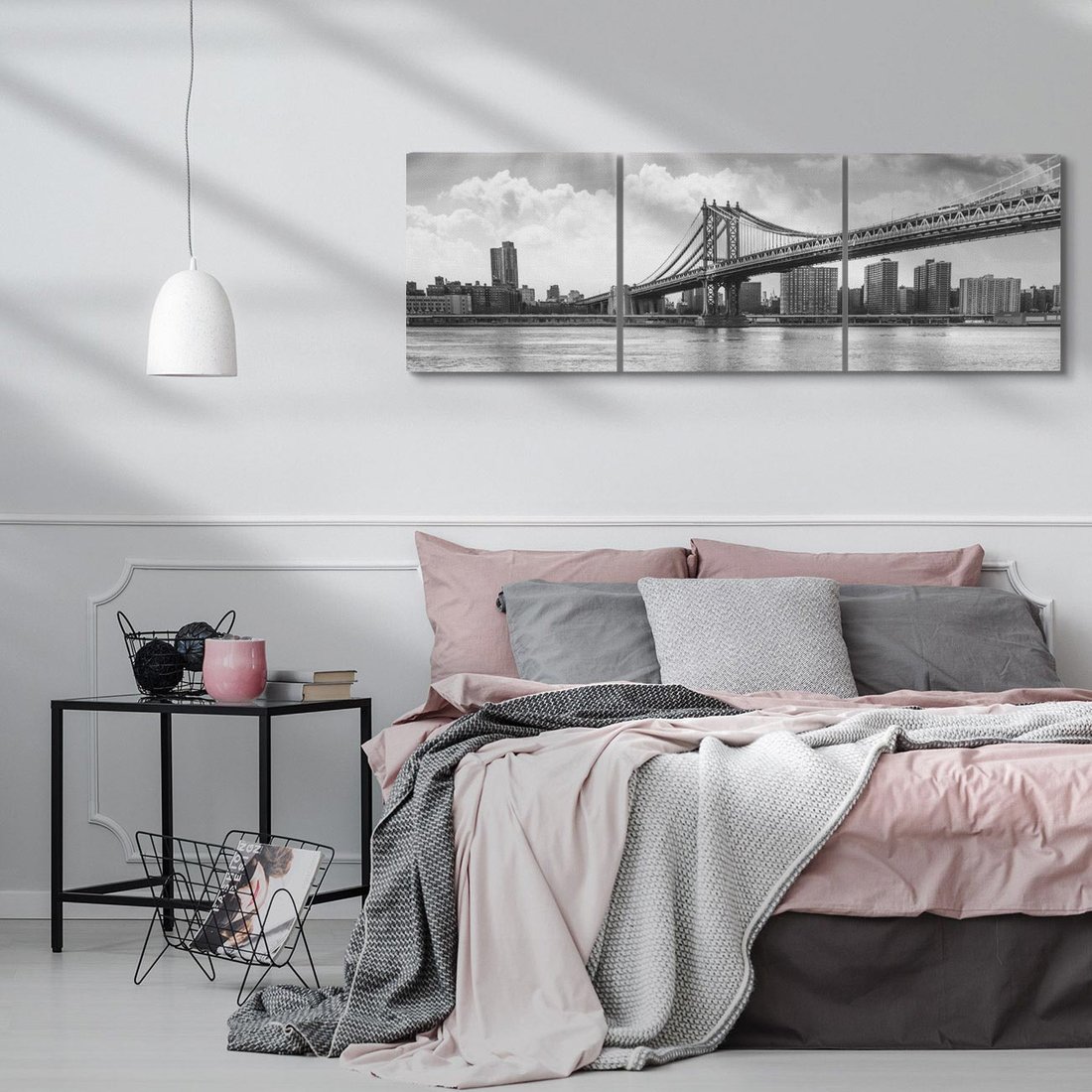 Obraz na płótnie 120x40 - Most w Mieście - most, miasto