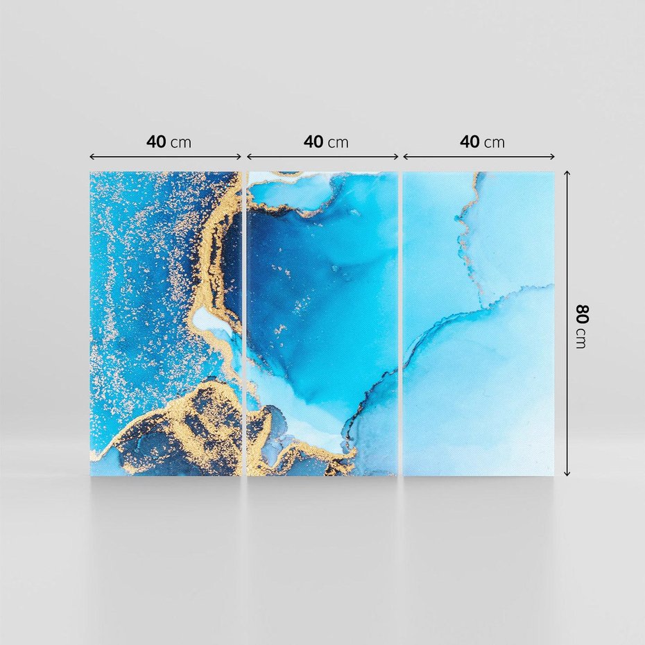 Obraz na płótnie 120x80 - Elegancja i Wyrafinowanie - marmur, złoto