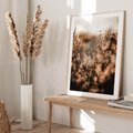 Plakat w ramie 40x50 - Jesienny Mikrokosmos - suchetrawy, jesienny klimat - rama drewno