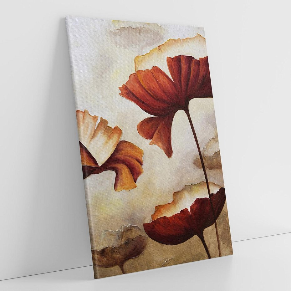 Obraz na płótnie 80x120 - Sztuka Kwiatów - kwiaty, sztuka