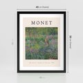 Plakat w ramie 40x50 - Reprodukcja Moneta - Monet, reprodukcja - rama czarna
