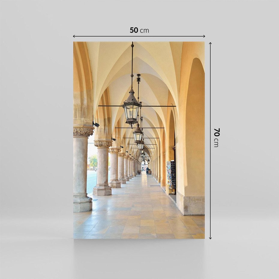 Obraz na płótnie 50x70 - Uliczka w perspektywie czasu - uliczka, perspektywa