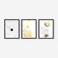 Zestaw obrazy w ramie 30x40 galeria - Moda, kapelusz, cytryny, wakacje, lato - rama czarna