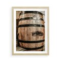 Plakat w ramie 50x70 - Rustykalna Whisky - beczka whiskey, jack daniel's - rama drewno