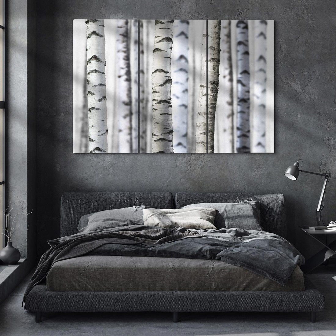 Obraz na płótnie 120x80 - Delikatność brzóz - brzozy, las