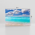 Obraz na płótnie 70x50 - Idylliczna plaża nad morzem - plaża, morze