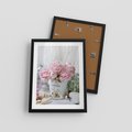 Plakat w ramie 30x40 - Miłość w powietrzu - kwiaty, romantyczne - rama czarna