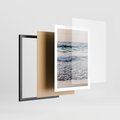 Plakat w ramie 50x70 - Malowniczy Nadmorski Krajobraz - morze, fale - rama czarna