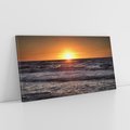 Obraz na płótnie 120x60 - Zachód Słońca Nad Morzem - zachód słońca,