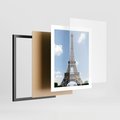 Plakat w ramie 40x50 - Paryż z wieżą Eiffla - Eiffla, Paryż - rama czarna