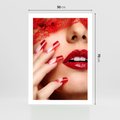 Plakat bez ramy 50x70 - Piękno manicure: kolory i elegancja - paznokcie, manicure