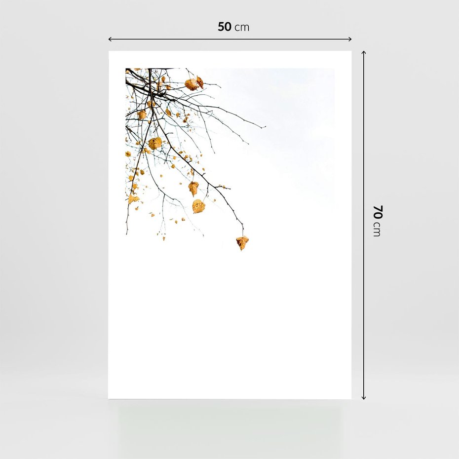 Plakat bez ramy 50x70 - Złota Jesień - drzewo, żółte liście