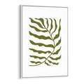 Obraz w ramie 80x120 - Rytmy Chaosu - roślina, gałązka - rama biała
