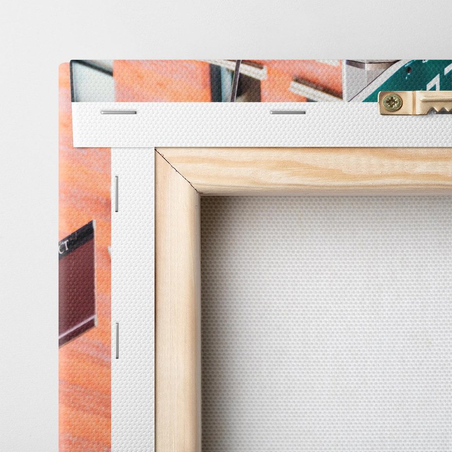 Obraz na płótnie 70x70 - Namiastka wielkiego miasta - Nowy Jork, drogowskaz