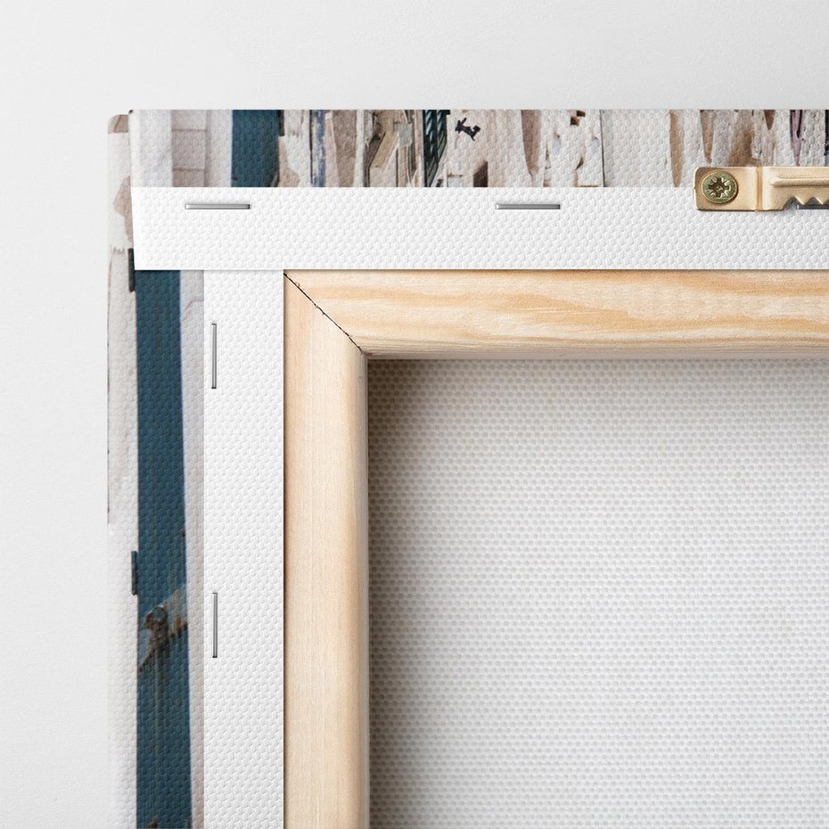 Obraz na płótnie 80x80 - Urokliwa uliczka w perspektywie - uliczka, perspektywa