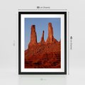 Plakat w ramie 30x40 - Wielki Kanion - majestat pustyni - Wielki Kanion, pustynia - rama czarna