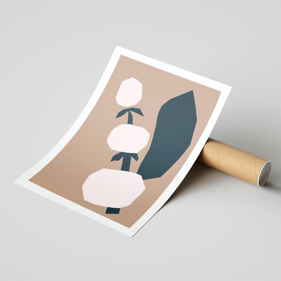 Plakat bez ramy 40x50 - Harmonia Boho Ducha - abstrakcyjny obraz, plakat