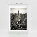 Plakat w ramie 30x40 - Dusza wielkiego miasta - Manhattan, Nowy Jork - rama biała