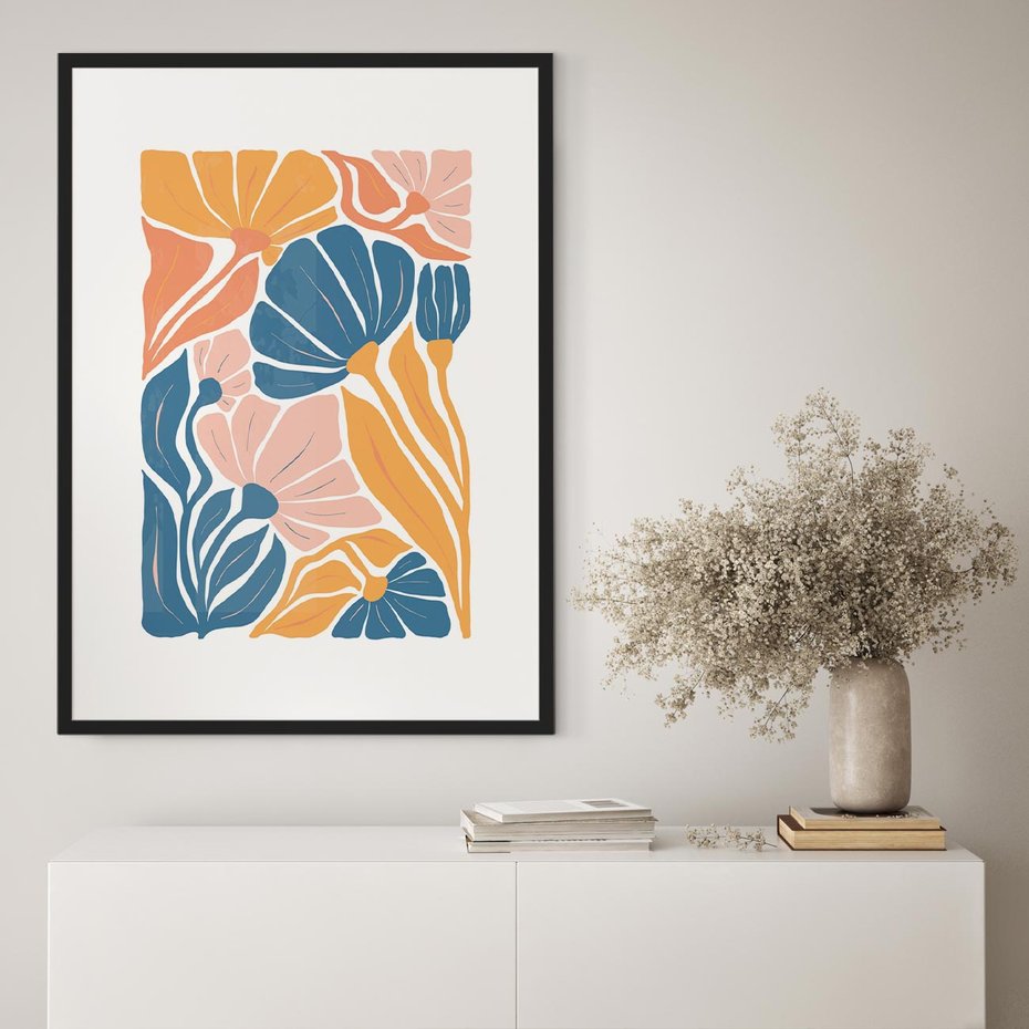 Plakat bez ramy 40x50 - Migotliwe Marzenia - kwiaty, rośliny