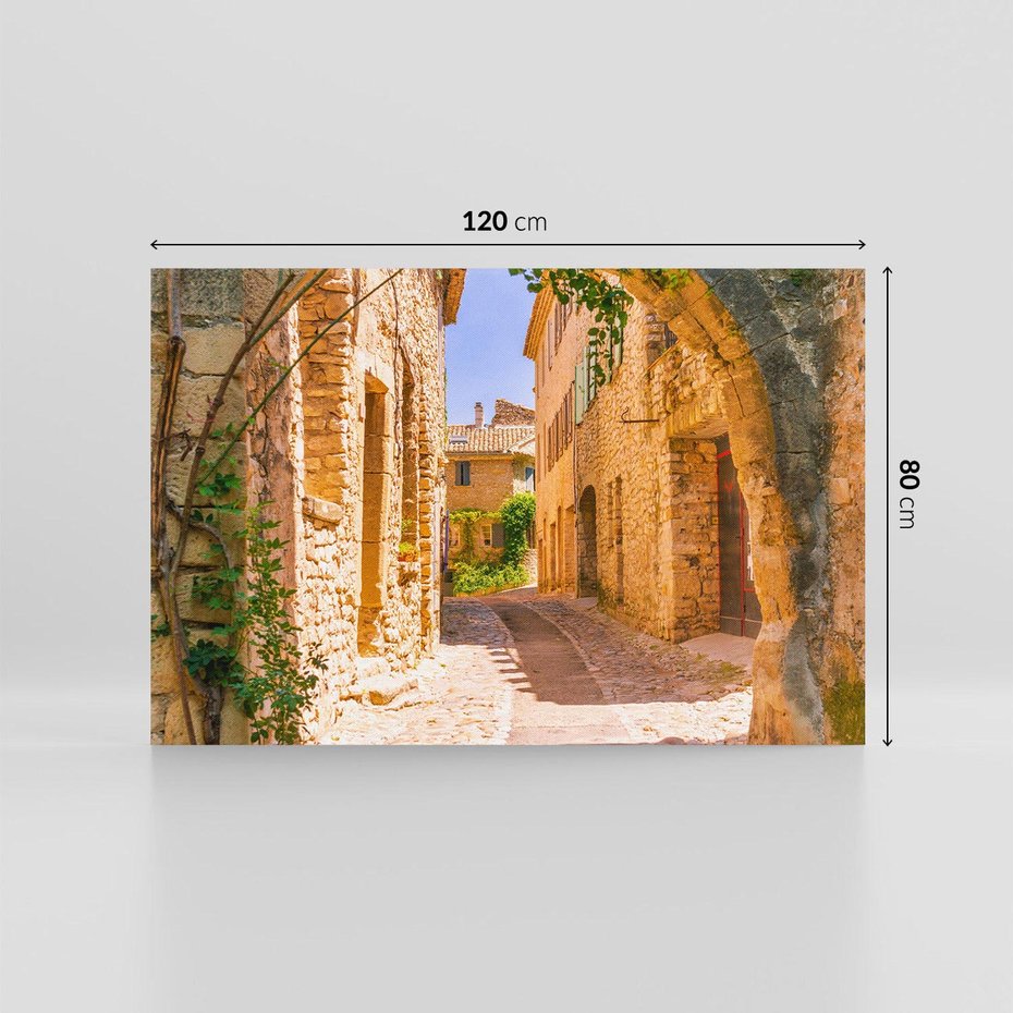 Obraz na płótnie 120x80 - Malownicza uliczka w perspektywie - uliczka, perspektywa