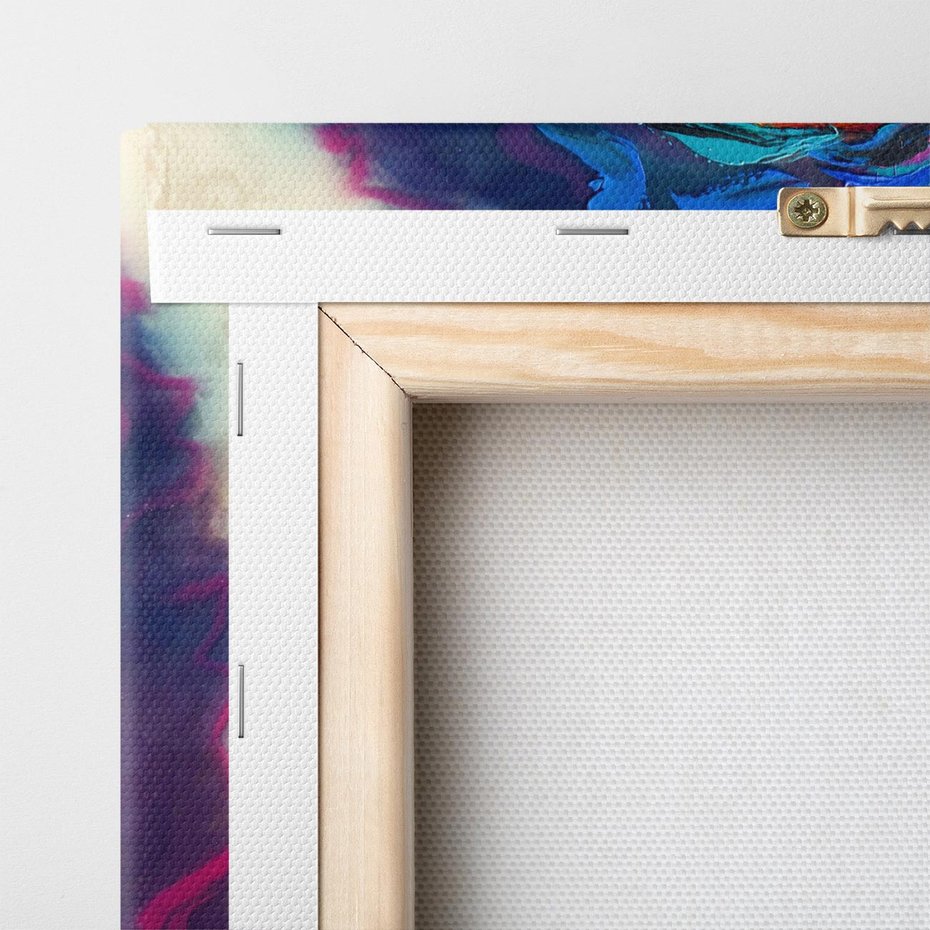 Obraz na płótnie 140x70 - Bujna Ekspresja - grafika komputerowa, przypomina obraz olejny