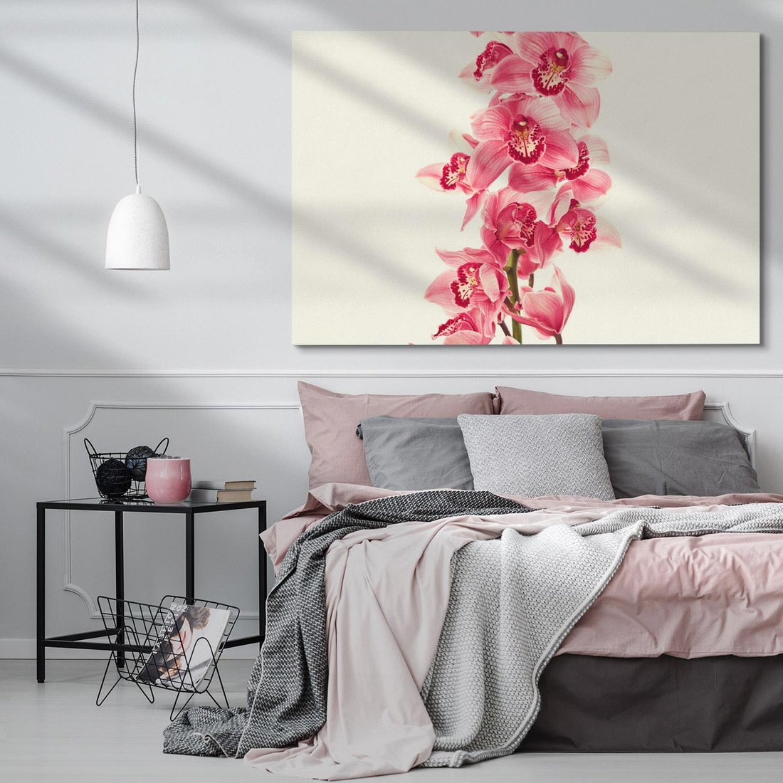 Obraz na płótnie 120x80 - Orchidea w spa - relaks - orchidea, spa