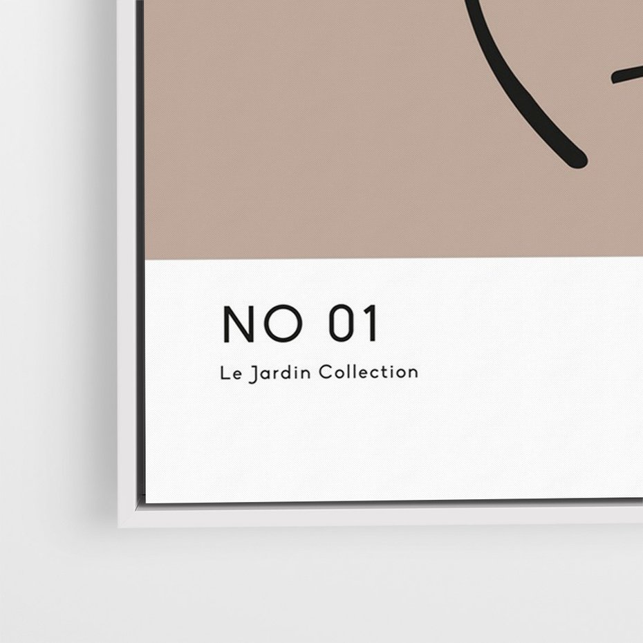 Obraz w ramie 80x120 - Botaniczne wymysły - sztuka boho, plakat - rama biała