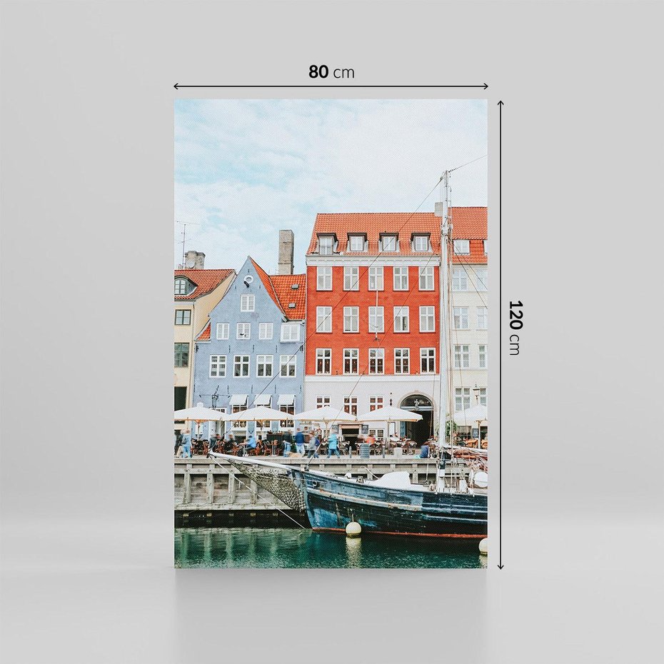 Obraz na płótnie 80x120 - Miejska Dynamika - Dania, Kopehaga