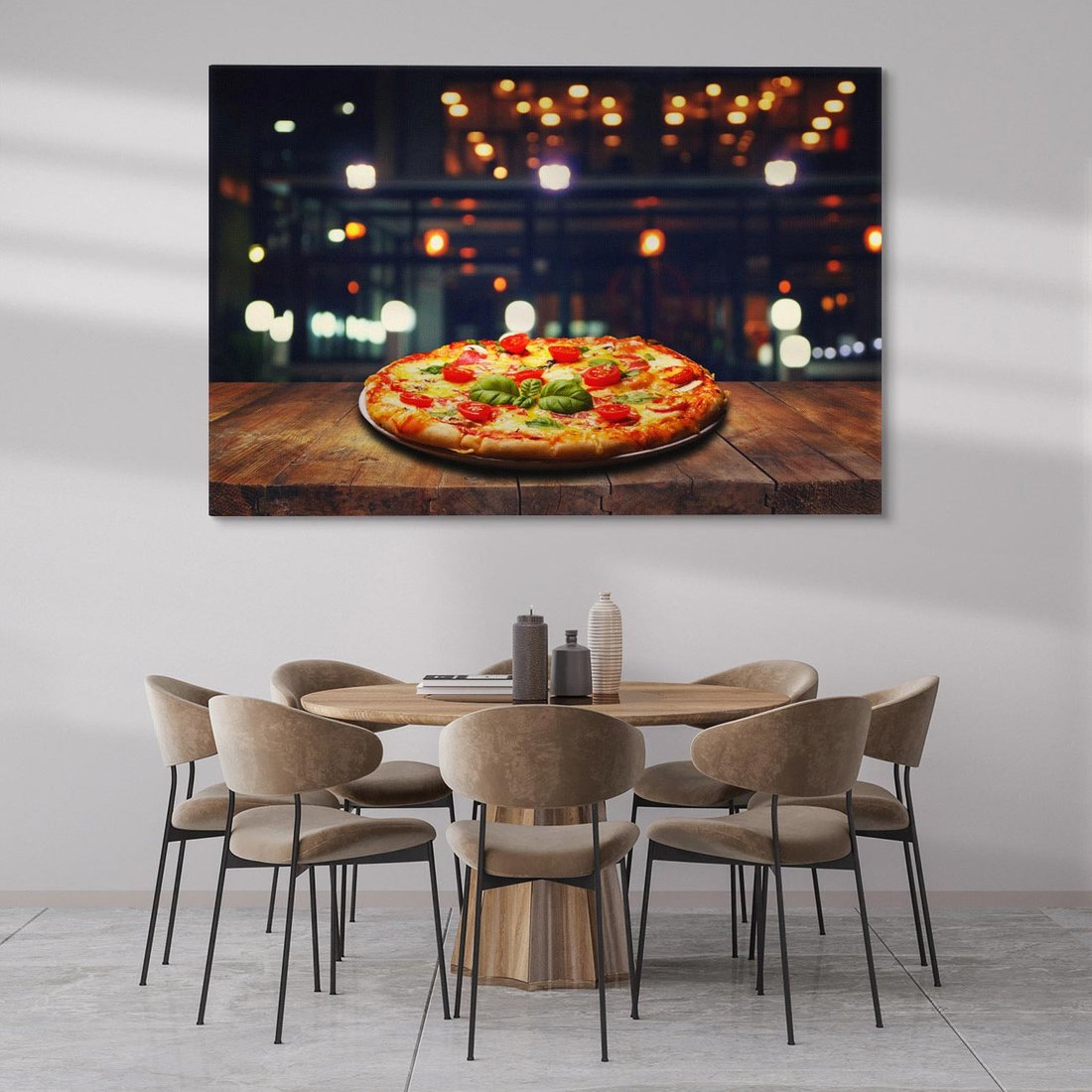 Obraz na płótnie 120x80 - Smak i tradycja - pizza, Włochy