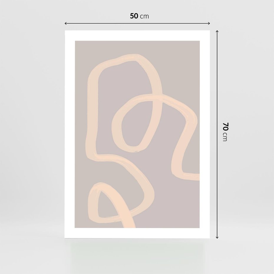 Plakat bez ramy 50x70 - Nowoczesne Odbicia - minimalistyczny obraz, nowoczesny