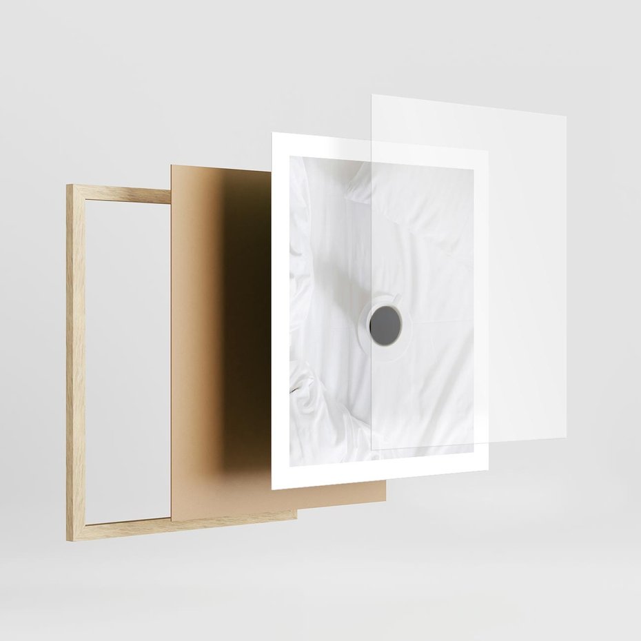 Plakat w ramie 40x50 - Prostota Rytuału - fotografia, minimalizm - rama drewno