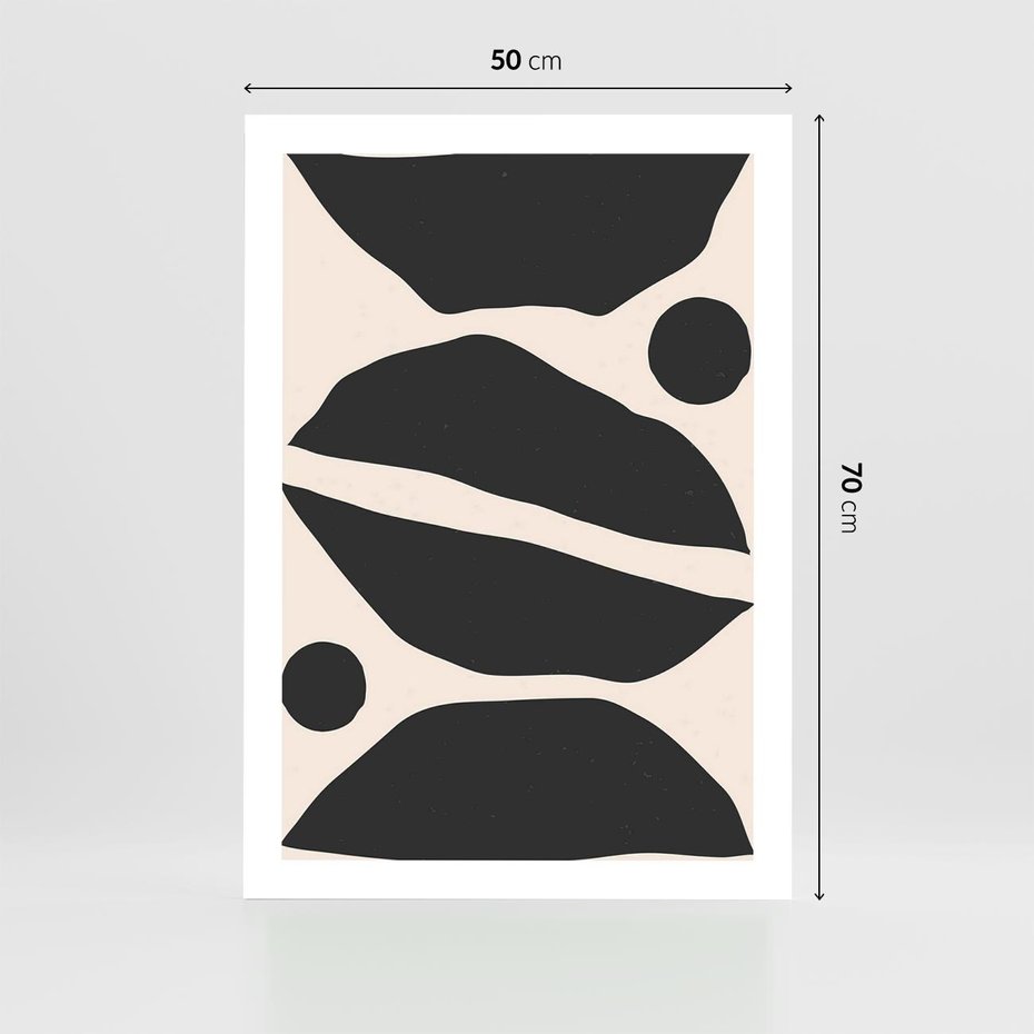 Plakat bez ramy 50x70 - Surowa Abstrakcja - abstrakcyjny nowoczesny obraz, surowość