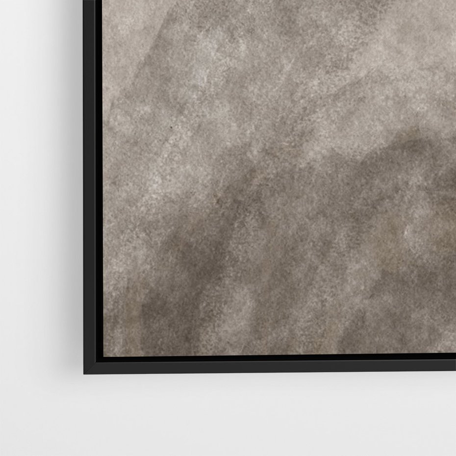 Obraz w ramie 70x100 - Przenikające Kształty - rozmyte cienie, abstrakcja - rama czarna