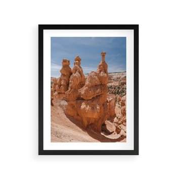 Plakat w ramie 40x50 - Spektakularne Formacje Naturalne - kanion, pustynia - rama czarna