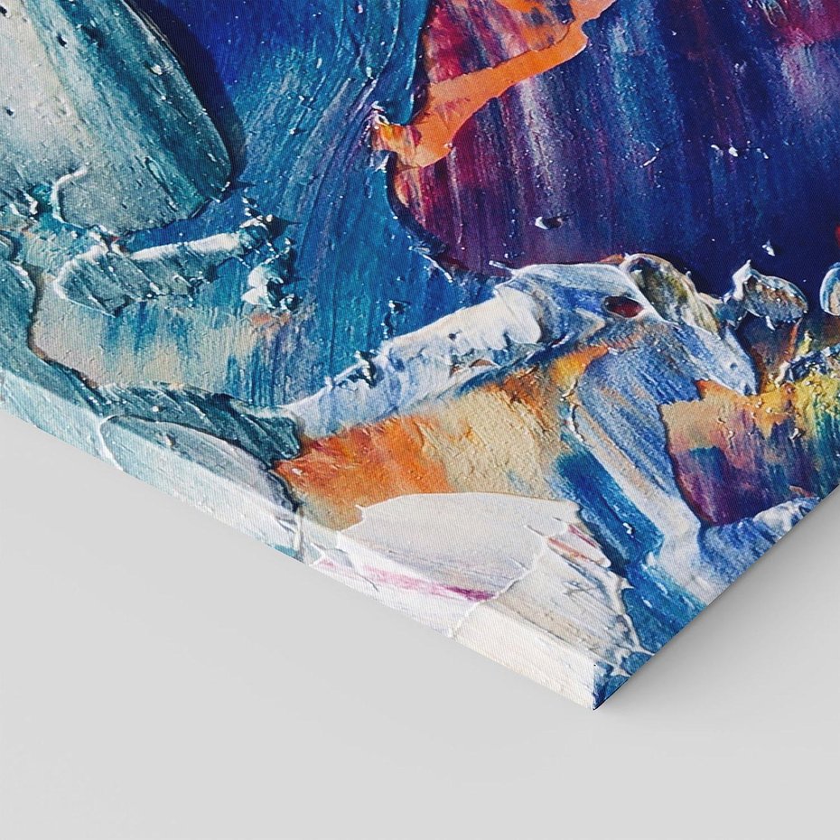 Obraz na płótnie 80x120 - Rytmy ukrytych pragnień - chaos i abstrakcja, plamy koloru