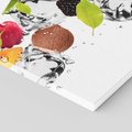 Obraz na płótnie 150x50 - Świeżość letnich owoców - woda, owoce