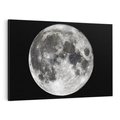 Obraz na płótnie 70x50 - Księżycowa Aura - zdjęcie, ogromny księżyc na czarnym tle