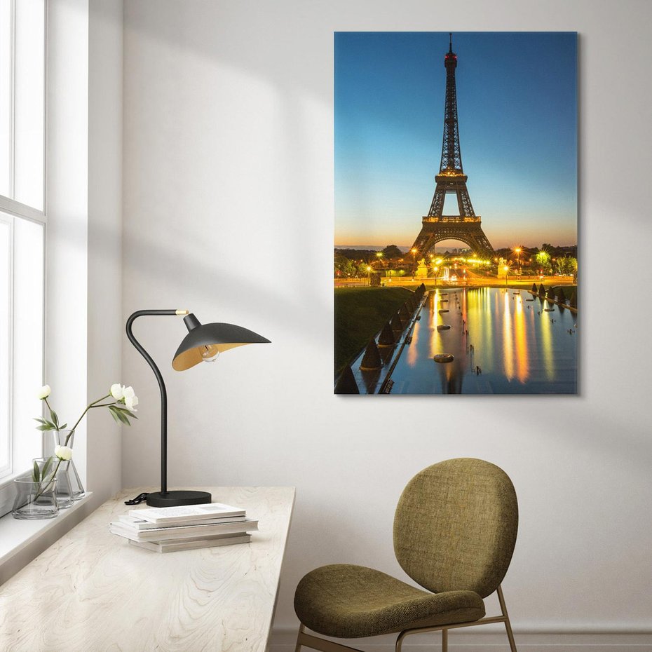 Obraz na płótnie 80x120 - Romantyczny Paryż: Wieża Eiffla - Paryż, Wieża