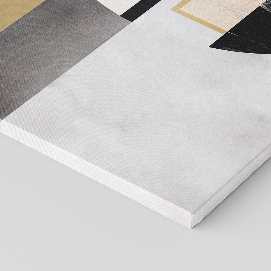 Obraz na płótnie 120x80 - Biało-Czarne Formy - nowoczesna geometria, koło